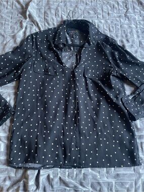 Black Star-Print Shirt
